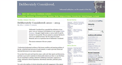 Desktop Screenshot of deliberatelyconsidered.com